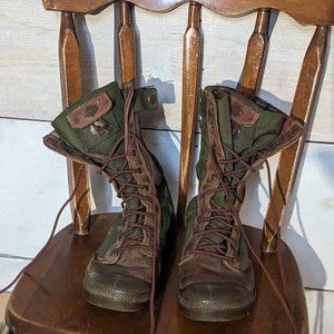 Women's Green Palladium Boots